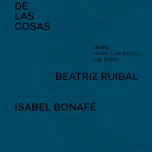 Visita Clausura de la exposición: "La Caída de las Cosas", de las artistas Beatriz Ruibal e Isabel Bonafé